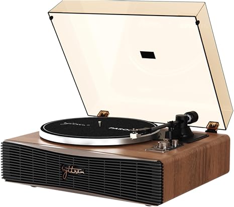 Paron Vinyl Record Player,Bluetooth Turntable,Built-in Speaker