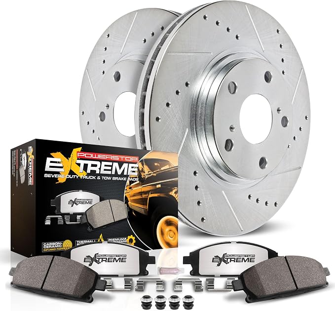 PowerStop Z36 Truck & Tow Brake Pad & Rotor Kit Front K5411-36