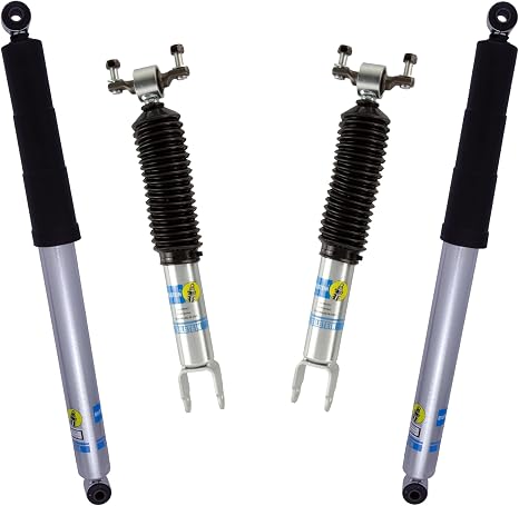 Bilstein Set of Front and Rear B8 5100 Series Shocks Compatible with 2011-2025 Silverado/Sierra 2500/3500 HD with 1.5" Front & 0-1" Rear Lift | Easy Installation