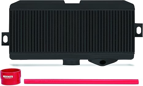 Mishimoto MMTMIC-STI-08BKRD Top-Mount Intercooler Kit Compatible With Subaru STI 2008-2014 Black Cooler, Red Hose