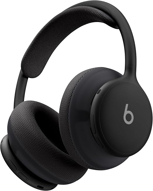 Beats 360 — Over-Ear Headphones with Interchangeable Cushions, Sweat & Water Resistance and Noise Cancellation — Black with Black Performance Knit Cushions