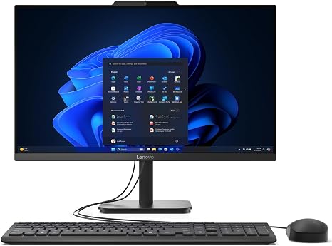 Lenovo V100 23.8 Inch FHD All-in-One Desktop Computer, Intel N100 Processor, 8GB RAM, 512GB SSD, Wi-Fi 6, Bluetooth 5.2, Windows 11 Home | FHD AIO Display, WiFi 6, Bluetooth 5.2, Windows 11 Home