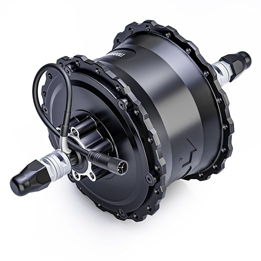 Electric Bicycle Hub Motor, 48V 1000W 9Pins Rear Wheel Motor, IP65 Waterproof Aluminum Alloy Construction, Compatible with 20/24/26-inch Rims. 34MPH, Suitable for DIY Electric Bicycle Conversions