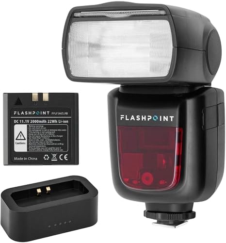 Flashpoint Zoom Li-on R2 TTL On-Camera Flash Speedlight for Canon (V860II-C) + USB Charger