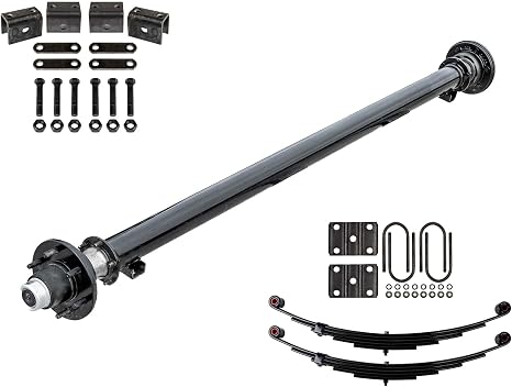 5200 lb TK Single Axle Light Duty Trailer Kit with Suspension (6 Lug, 85" Hubface, 70" Spring Center)