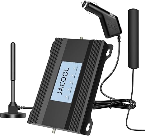Vehicle Cell Phone Booster for Car Truck RV, Works with All U.S. Carriers
