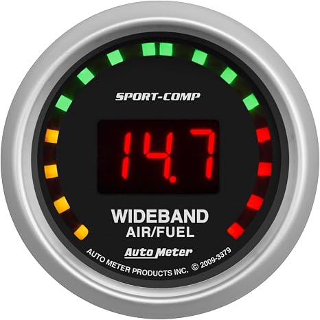 Auto Meter 3379 Sport-Comp Wide Band Air Fuel Ratio Kit,2.3125 in.