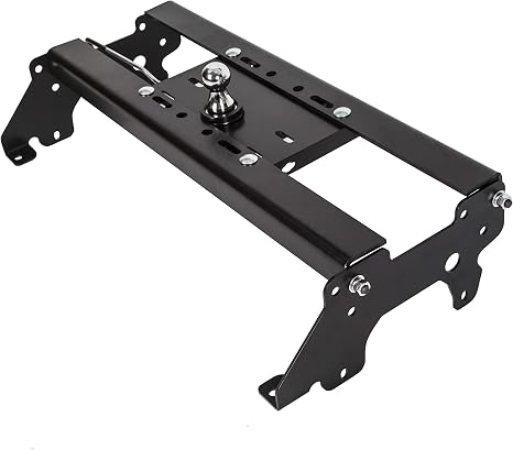 ECOTRIC Complete Gooseneck Trailer Hitch Kit Compatible with 2003-2012 Dodge RAM 1500 2500 3500 30000 LBS Black