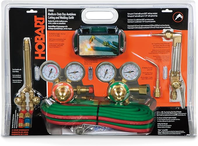 Hobart 770502 Medium-Duty Oxy-Acetylene Cutting & Welding Torch Kit