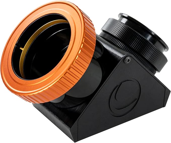 Celestron 2" Twist-Lock Dielectric Star Diagonal for Refractors & SCTs | Twist-Lock Eyepiece Clamp, 99% Reflectivity, Brass Compression Ring, Precision CNC Construction, Fits 2" Eyepieces