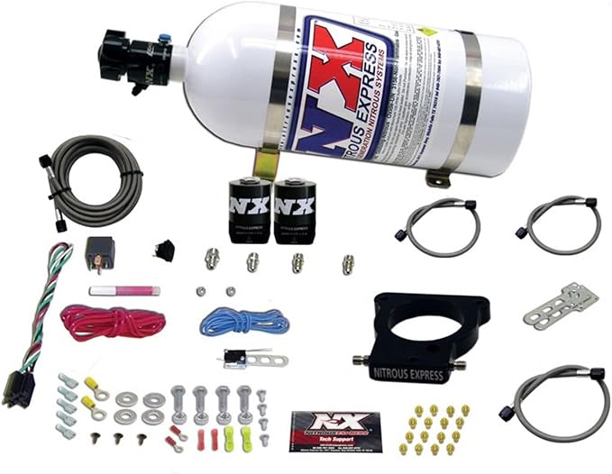 Nitrous Express 20935-10 78mm EFI Nitrous Kit with 3-Blot Plate for GM LS Engine