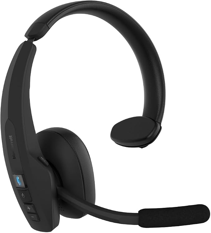 BlueParrott Pro B450 Bluetooth Headset | 98% noise cancellation headset for professional drivers; ANC, voice control, 45 hr talk time