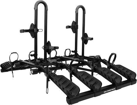 Hollywood Racks Destination 4 Hitch Bike Rack, Carries Up to 4 Bikes, Black