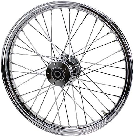 Chrome Front 40 Spoke Wheel 21"x2.15" (fits Harley Softail 2000-2006, Dyna FXDWG 2000-2005)