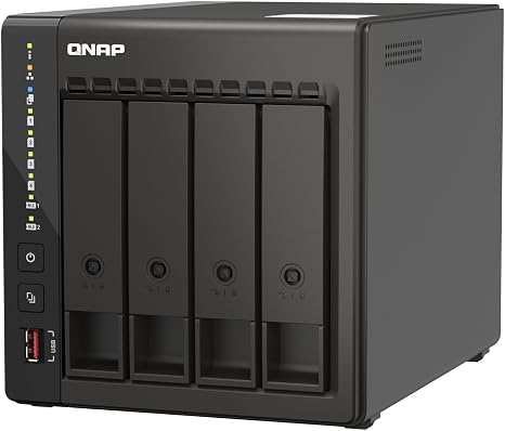 QNAP TS-453E-8G-US 4 Bay Desktop NAS | Intel Quad-core CPU burst up to 2.9 GHz with 8GB RAM