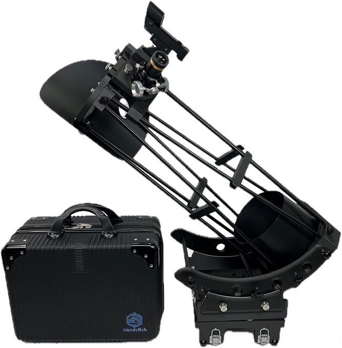 HandyDob6 6-Inch Ultra Light Portable Dobsonian with Light Shroud and Smartphone Mount – Compact Travel Telescope