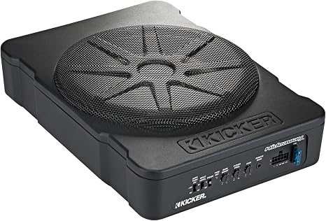 Kicker HS10 51HS10 Hideaway 10" Inch Under-Seat Powered Car Subwoofer Sub