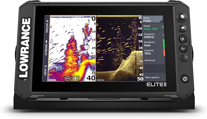 Lowrance Elite FS Fishfinder/Chartplotter, Available with and Without Transducer