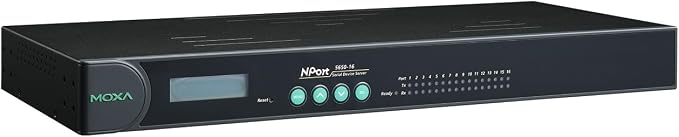 MOXA NPort 5650-16 - 16 Ports Rackmount Serial Device Server, 10/100 Ethernet, RS-232/422/485, RJ-45 8pin, 15KV ESD