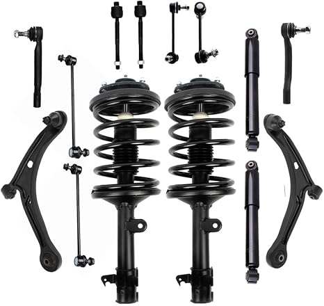 SCITOO Strut Shock for 2006-2008 for Honda Pilot Front Complete Struts Assembly Rear shock absorber Control Arm and Ball Joint Assembly Stabilizer Bar Link Tie Rod End - 14pcs