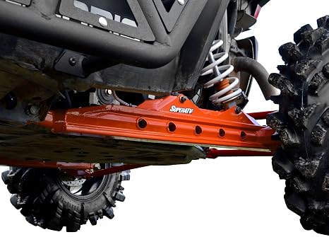 SuperATV Heavy Duty Extended Rear Trailing Arms for Polaris RZR XP 1000 / XP 4 1000 (2014-2023) - Orange