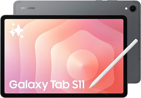 Samsung Galaxy Tab S11 128GB WiFi Android Tablet, Galaxy AI, IP68, Gray | Dynamic AMOLED 2X Display, 3nm MediaTek Processor, High Performance, Premium 11" AMOLED Screen