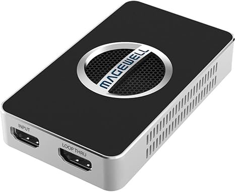 Magewell USB Capture HDMI 4K Plus – 1-Channel HDMI to USB 3.1 Video/Audio Capture Device with Loop-Through, Analog Audio in/Out, Up to 4K60 Input, Up to 4K30 Capture (32090)