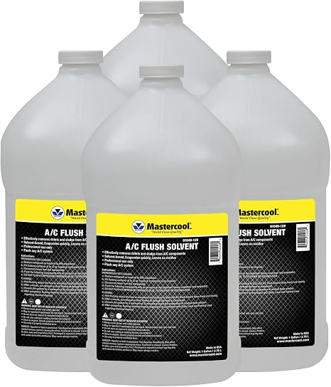Mastercool 91049-128-4 4-Pack 1 Gallon A/C Flush Solvent