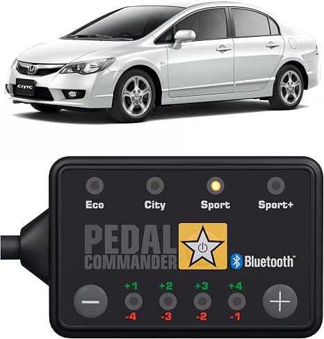 Pedal Commander for Honda Civic 2006-2011 Throttle Response Controller - Plug-and-Play, 4 Driving Modes, App Control, Throttle Controller Performance Mods, Civic Parts