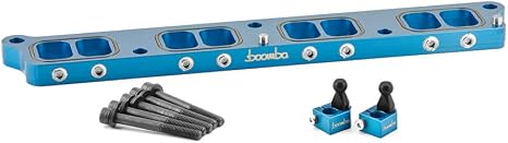 Intake Manifold Spacer Compatible with Ford 2.0L/2.3L EcoBoost Models (Blue)