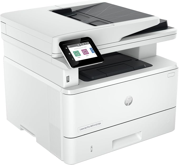 HP Laserjet Pro MFP 4101fdn Black & White Printer, Print, scan, Copy, fax, Fast speeds, Easy Setup, Mobile Printing, Advanced Security, Best-for-Small Teams, Ethernet/USB only (2Z618F)
