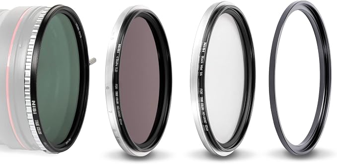 NiSi 67mm Swift System VND Mist Kit, 1-9 Stops w/Black Mist 1/4 | 1-5 Stop ND-Vario, Swift Adapter Ring, Two Press-On Filters (ND16 4-Stop, Black Mist 1/4)