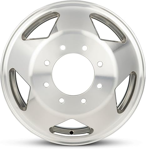 For 1999-2004 Ford F350 16 Inch Machined with Clear Coat Silver Rim - OE Direct Replacement - Road Ready Truck Wheel