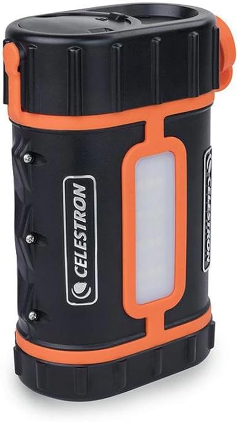 Celestron PowerTank Lithium Pro 12V Large Capacity Telescope Battery Pack | Safe 12V Power Supply for Telescopess, Rechargeable LiFePO4 Battery, X-Large 17-hr/158 Wh Capacity, Flashlight, 2 USB Ports