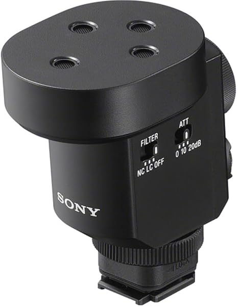 Sony Digital Shotgun Microphone ECM-M1,Black | Shoe support for battery-free & cable-free operation, Versatile selection of eight audio recording modes, Multi, Interface