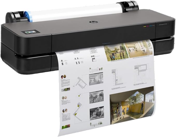 HP DesignJet T230 Large Format 24-inch Plotter Printer, Includes 2-Year Onsite Warranty Support (5HB07T)
