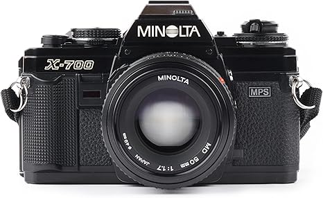 Minolta X-700 35MM SLR Film Camera with MD mount lens System. Included 50mm f/2 Manual Focus Lens (Renewed)