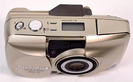 Olympus Stylus Epic Zoom 170 Point & Shoot 35mm Film Camera with Built-in Flash, Olympus ED Lens Multi-AF Zoom 38-170mm Compatible with 35mm Film Color & B&W. (Renewed)