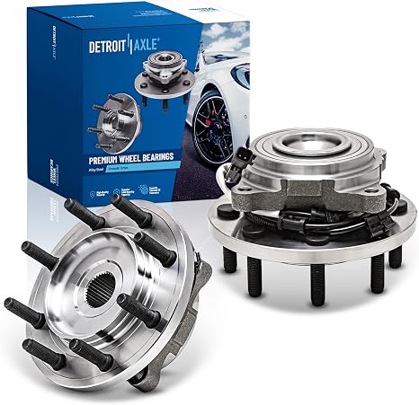 Detroit Axle - 2 Front Wheel Hubs Bearings for 2014-2018 Ram 2500 Ram 3500