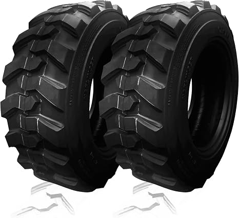 HORSESHOE HAFLINGER TRAC-KING 2 NEW 27x10.50-15 / 27x10.5-15 12PR SKID STEER TIRES w/Rim-Guard-Wall LRF Heavy Duty (27x10.50-15 12Ply)