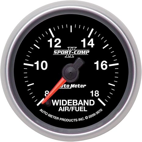 Auto Meter 3670 Sport-Comp II 2-1/16" Wideband Air/Fuel Ratio Analog Gauge