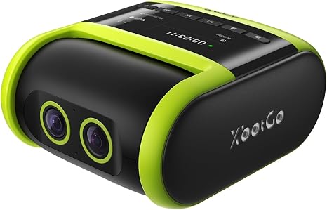 XbotGo Falcon All-in-One AI Action Camera, 4K Auto Tracking Sport Camera for Soccer, Basketball & Football, Dual-Lens Team Sports Recorder with Live Streaming, No Subscription Required (Edge Green)