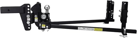 Weigh Safe True Tow Middleweight - Weight Distribution Hitch - Ball Mount Hitch with Anti-Sway Technology - 6" Drop Hitch, 2.5" Shank & 12,500-lb Towing Capacity