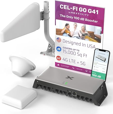 CEL-FI GO G41 Smart Signal Booster, 1 Indoor Antenna
