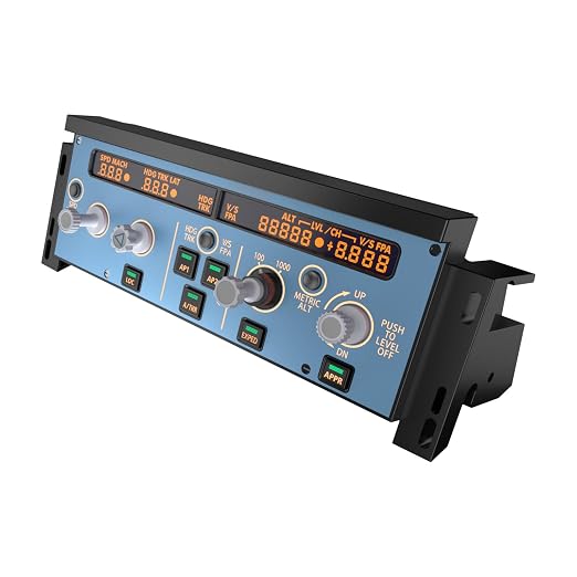 WINCTRL FCU Unit1 - Full-Size Flight Control Unit, 1:1 Structured Mold, Real Aircraft Operation, Dual-Mode Display, Plug-and-Play
