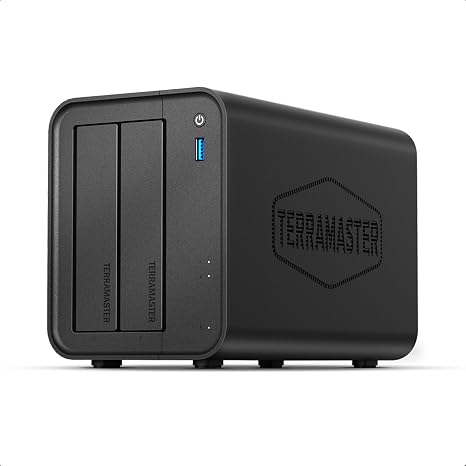 TERRAMASTER F2-425 2-Bay NAS Intel x86 Quad-Core CPU 4GB RAM (Diskless)