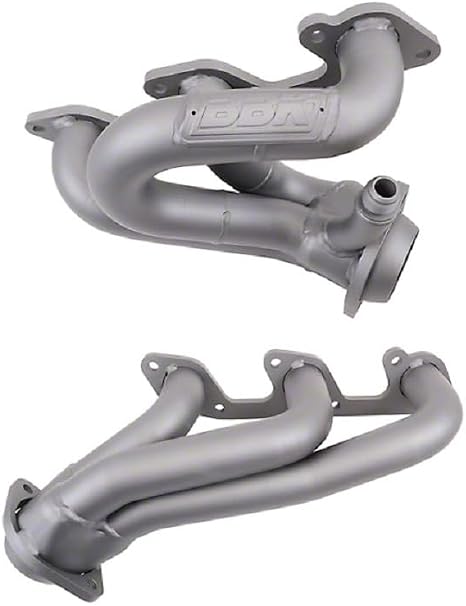 BBK Performance 4010 Headers, Short, 1.625 in Primary, Stock Collector Flange, Gaskets/Hardware Included, Steel, Titanium Ceramic, Compatible with Ford V6 / Ford Mustang 2005-10, Pair