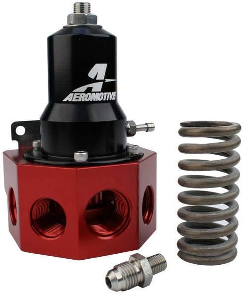 Aeromotive 13133 Regulator, Belt Drive EFI, 30-120 psi, .500 Valve, 4x AN-08 & AN-10 inlets, AN-10 Bypass
