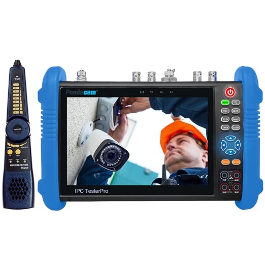 CCTV Tester IPC-9800MOVTADHS 7'' IPS Touch Screen WiFi 4K H.265 HDMI Tester for 8MP CVI TVI AHD SDI CVBS Cameras, Support PTZ Control & Analog Testing