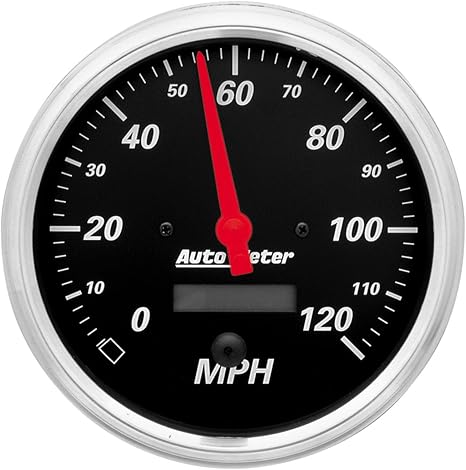 AUTO METER 1489 Designer Black Electric Programmable Speedometer